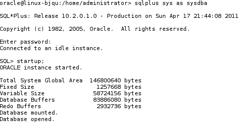 ORACLE  XE 10g installation